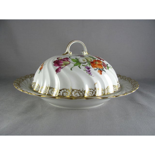Dresden Flowers 284-2 Covered Muffin Dish For Sale - Image 13 of 13