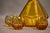 Art Deco Carafe and Liqueur Glasses in Frosted Orange Faceted Glass by Rudolf Eschler for Moser Karlsbad, 1940s, Set of 6 For Sale - Image 15 of 18