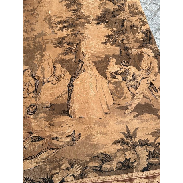 Antique French Aubusson Jacquard Tapestry Panel, 1920s For Sale - Image 10 of 18