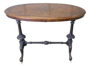 Victorian Oval Walnut Centre Table