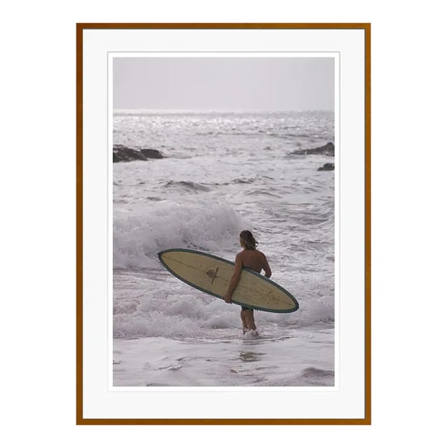 Laguna Beach Surfers 1970 by Slim Aarons Brown Framed C-Print For Sale