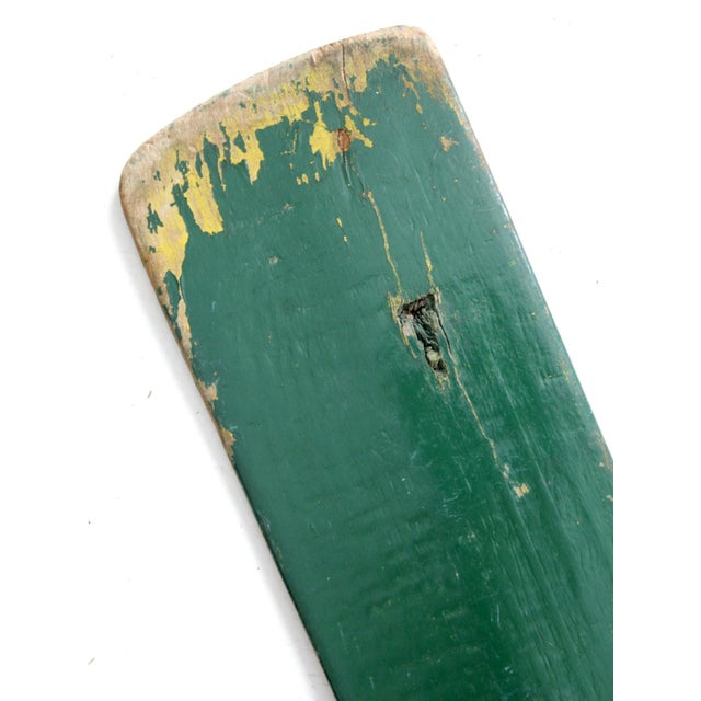 Vintage Painted Wooden Oars Pair For Sale - Image 11 of 12