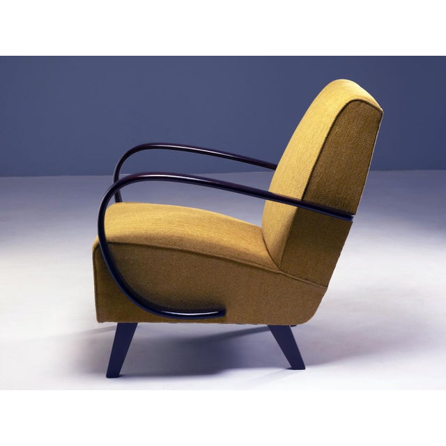 1950s H-227 Armchairs from Jindřich Halabala, 1930s, Set of 2 For Sale - Image 5 of 9