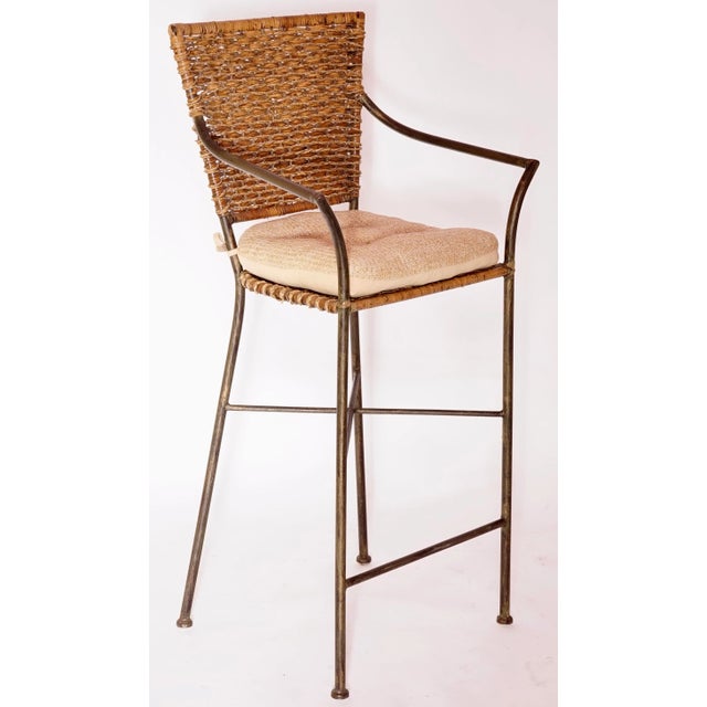 Mid 20th Century Mid 20th Century Arthur Umanoff-Style Bar Stool For Sale - Image 5 of 13