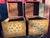 1970s Vintage Mid-Century Italian Florentine Style 16” Square Wooden Hanging File Boxes With Velveteen Interiors - A Pair For Sale - Image 5 of 10