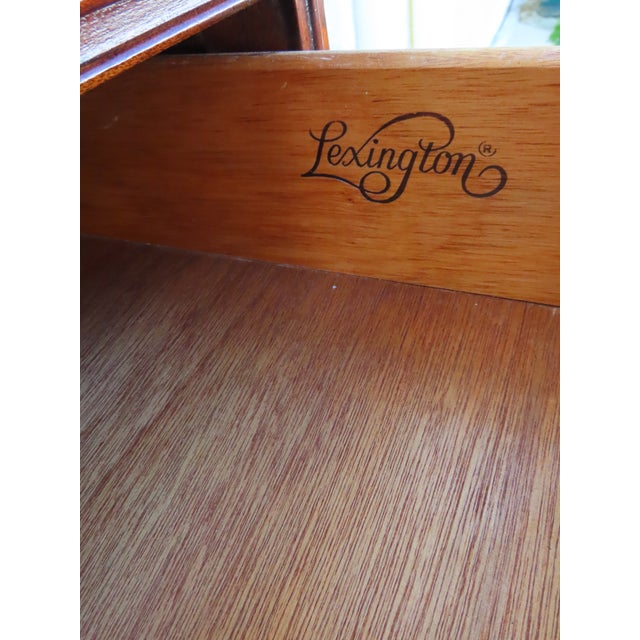 Wood Lexington Mahogany Serpentine Long Dresser 6566 For Sale - Image 7 of 18