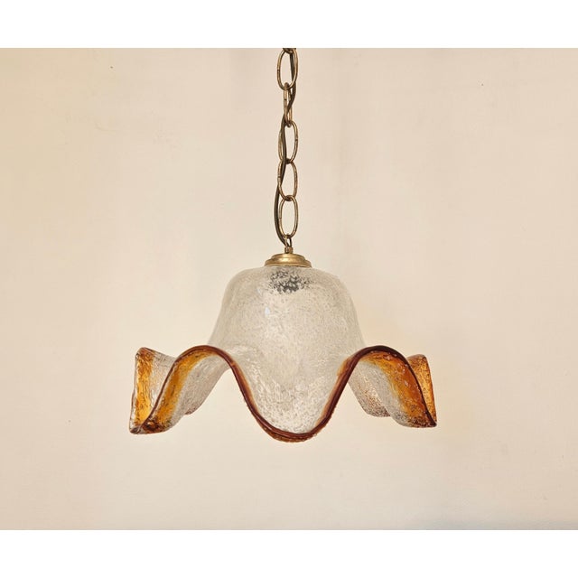 Metal Mid-Century Modern Pendant Light from Mazzega, 1970s For Sale - Image 7 of 16