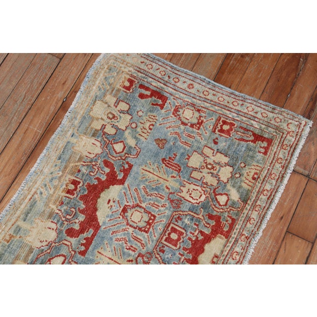 Fine Antique Persian Senneh Rug Mat For Sale - Image 4 of 6