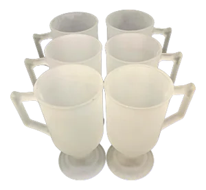 1960’s Indiana Glass Cafe Mugs - Set of 6