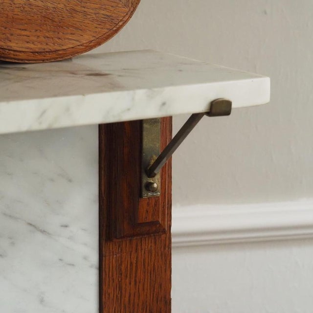 Antique French Washstand with Chest of Drawers, Mirror and Marble Top For Sale - Image 5 of 18