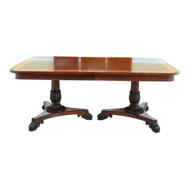 Baker Neoclassical Mahogany Dining Room Table Chairish