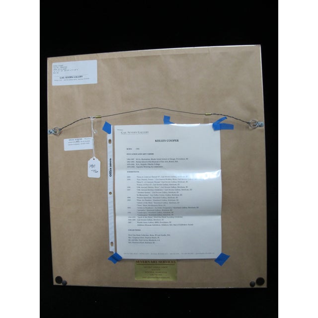 Brown Kelley Cooper Framed Contemporary Oil Painting Silo VII - Waterway For Sale - Image 8 of 8