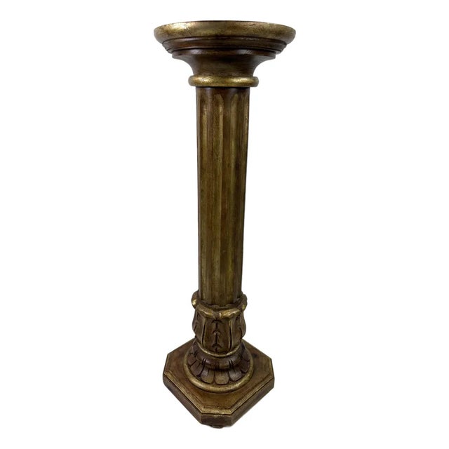 Handsome Classical Hand Carved Italian Pedestal For Sale