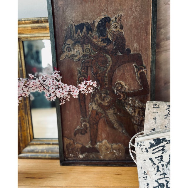 Wood Mid 19th Century Antique Javanese Keris Board Art For Sale - Image 7 of 12