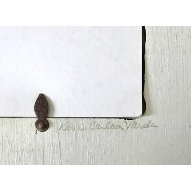 Nautical Mosaic Small Sailboats Wall Mirror - Artist Signed For Sale - Image 4 of 5