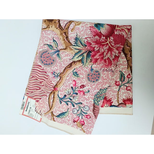 Braquenie Pierre Frey "Le Grand Corail" Fabric Piece 34" X 54" For Sale - Image 9 of 12