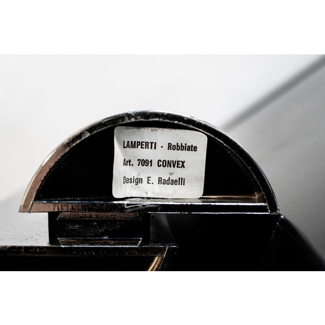 Chromed Convex Double Vase by E. Radaelli for Lamperti Robbiate, 1970s For Sale - Image 4 of 5