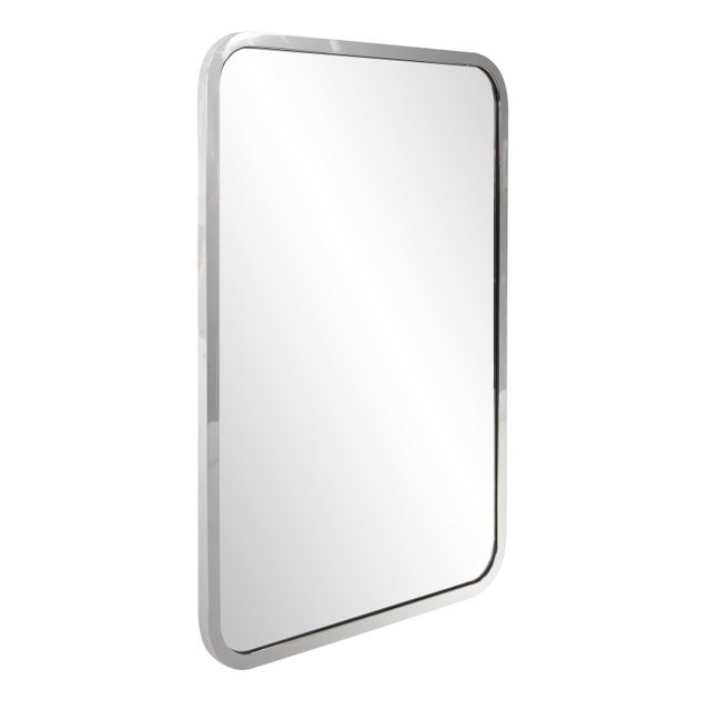Our Simone Mirror is a simple yet undeniably stunning! Updated in a NEW rectangular shape with a thin polished stainless...