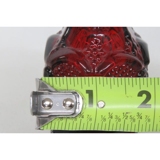 Avon 1876 Cape Cod Collection Ruby Red Glass Salt or Pepper Shaker Single For Sale In Miami - Image 6 of 9