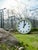 Metal Double-Faced Illuminated Railway Station Clock with Green Quartz Conversion from RFT, Germany, 1950s For Sale - Image 7 of 14