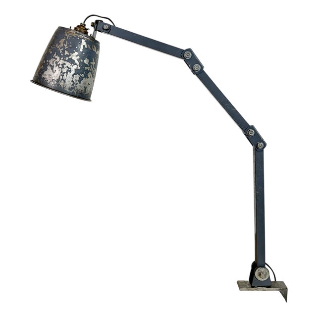 Vintage Industrial Adjustable Table Lamp from Memlite, 1960s For Sale