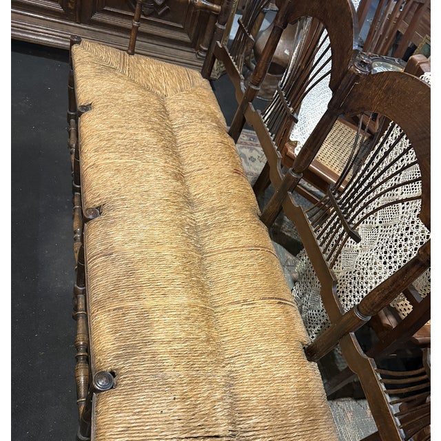 Provençal-Style Bench in Walnut For Sale - Image 3 of 6
