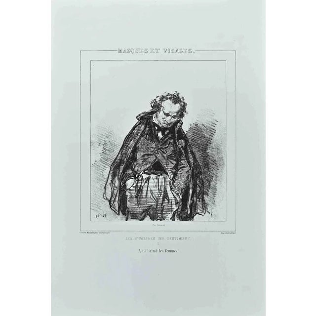 Les Invalides du Sentiment is a lithograph on ivory-colored paper, realized by the French draftsman Paul Gavarni (alias...