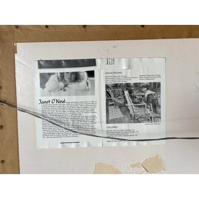 Janet Oneal Mixed Media Collage Expressionist Abstract Painting . For Sale - Image 9 of 13