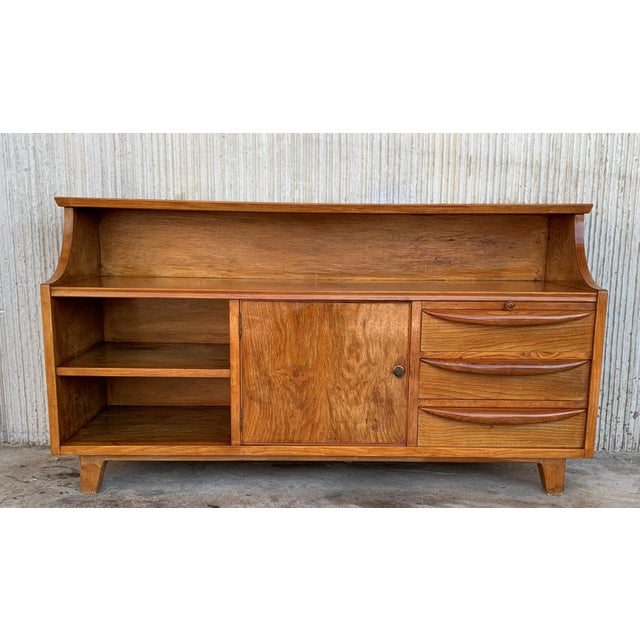 Mid-Century Modern Danish Teak Pair of Large Nightstands, Sideboard or Lowboy For Sale - Image 10 of 18