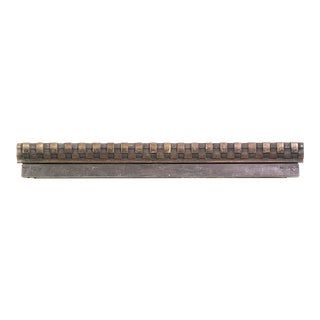 Early 20th Century Reclaimed Bronze Dentil Detail Trim For Sale