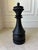 Black Vintage Handmade 17” Solid Wood Queen Chess Piece Sculpture For Sale - Image 8 of 16