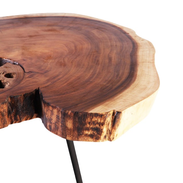 Organic Modern Lake Living Edge Coffee Table For Sale - Image 4 of 5