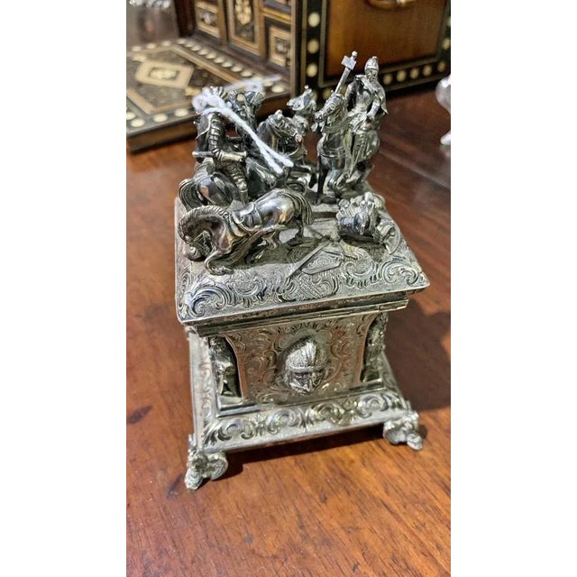 Baroque Silver Box Austria-Hungary, 18th Century For Sale - Image 3 of 7