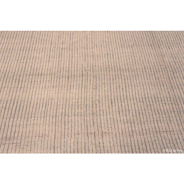 2020s Nazmiyal Collection Abstract Neutral Minimalist Contemporary Area Rug For Sale - Image 5 of 6