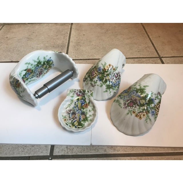 French Porcelain Bathroom Set 4 Pieces Chairish