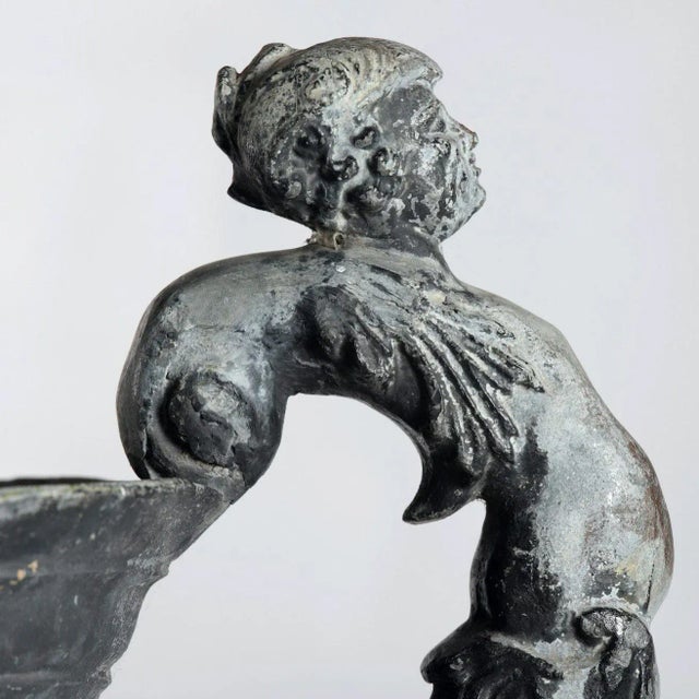 Pair of English Lead Urns For Sale - Image 4 of 12