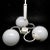 Bulb Chandelier, Poland, 1970s For Sale - Image 6 of 6