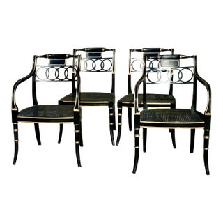 Baker Furniture Company Historic Charleston Regency Dining Chairs - Set of 4 For Sale