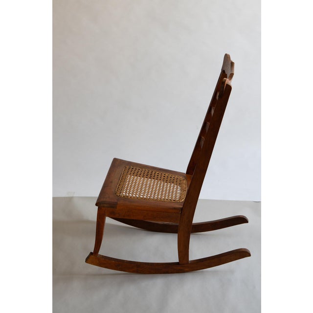 Antique Wave Design Small or Child Rocking Chair For Sale In Monterey, CA - Image 6 of 15