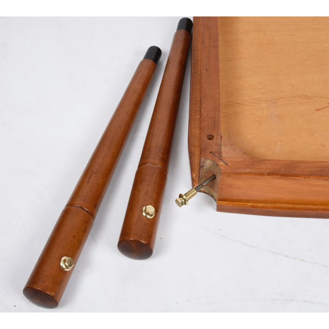 Mid-Century Italian Walnut and Brass Rectangular Coffee Table, 1960s For Sale - Image 12 of 16