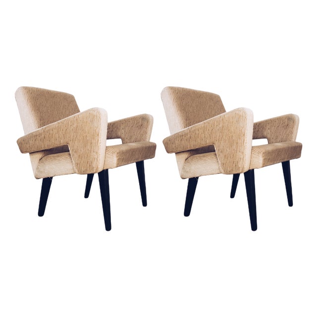 Set of Czechoslovakian Mid-Century Modern Armchairs from Jitona For Sale