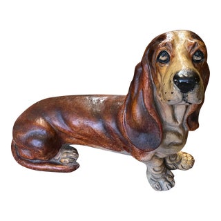 Vintage Advertising Large Basset Hound For Sale