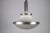Chrome and Ribbed Glass Pendant Lamp in the style of Sergio Mazza for Artemide, 1960s For Sale - Image 3 of 11