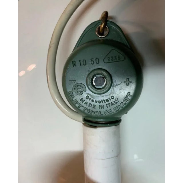 Beige Italian Iron Ceiling Lamp, 1970s For Sale - Image 8 of 10