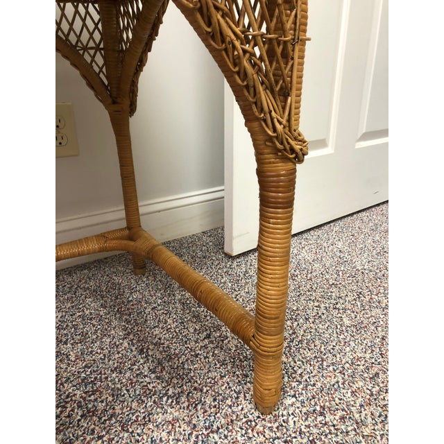 Rattan Wicker Writing Desk Chairish
