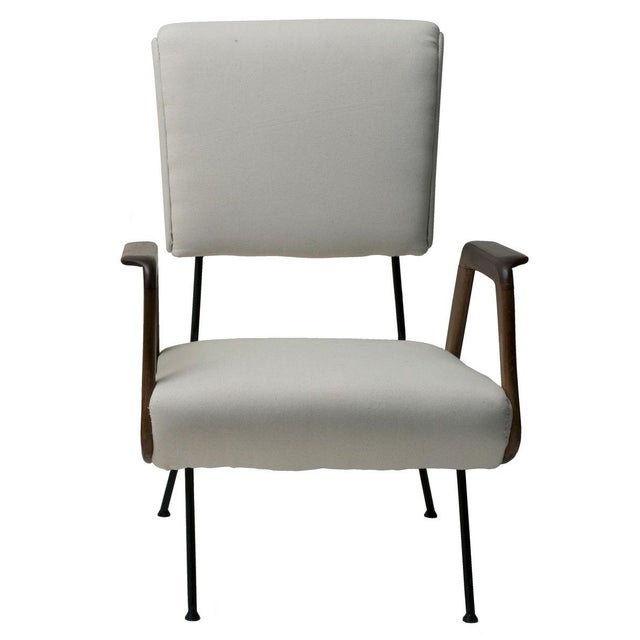 Set of Vintage Italian Armchairs, 1950s For Sale - Image 3 of 6