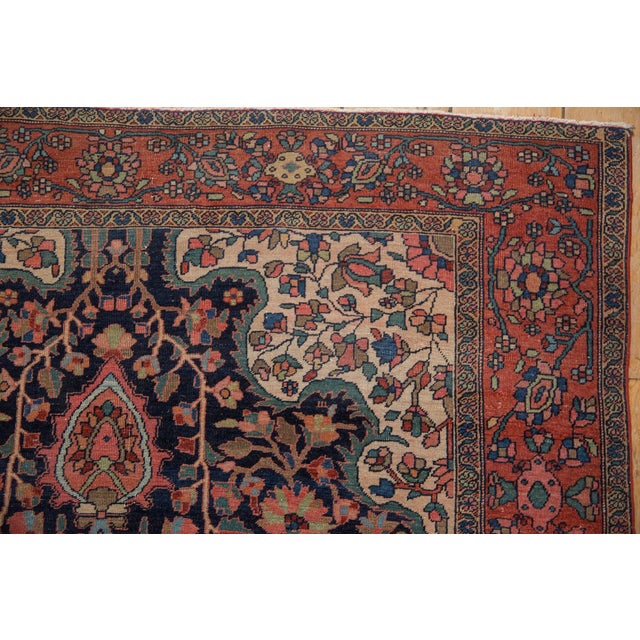 1920s Antique Persian Farahan Sarouk Roundel Medallion Wool Rug For Sale - Image 14 of 14