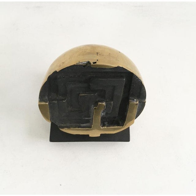 Fanna Roncoroni, Labyrinth Sculpture, 1978, Bronze For Sale - Image 9 of 16