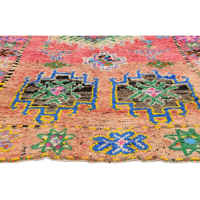Berber Tribes of Morocco Vintage Boujad Moroccan Rug, 05'10 X 11'07 For Sale - Image 4 of 10