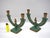 A rare pair of Art Deco candle holders by Stjärnmetall, Sweden. This decorative pair of candle holders from Stjärnmetall...